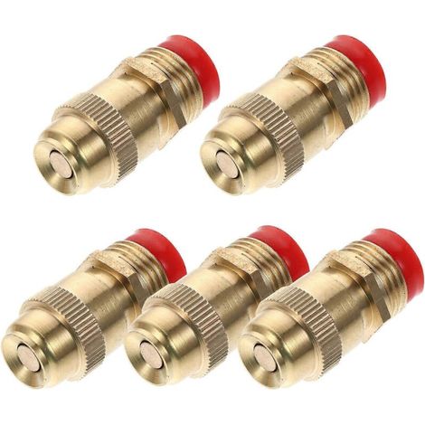 Spray Nozzle for Garden Brass Hose Nozzle Adjustable Use 5Pcs Set (1/5)