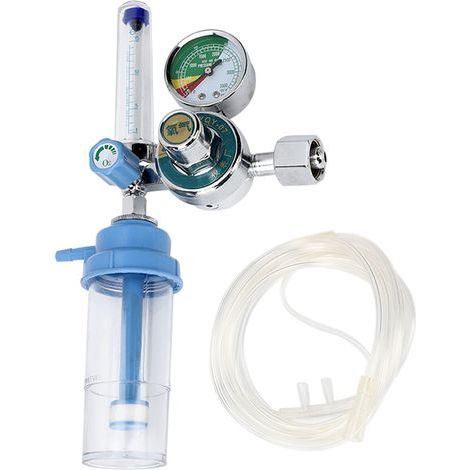 Régulateur de débit d'air professionnel 0‑100 MPa avec manomètre pour oxygène et gaz (1/5)