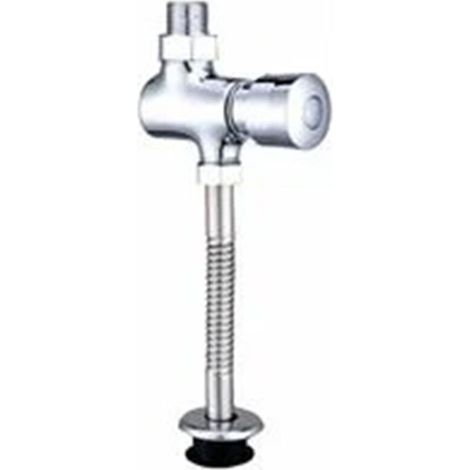 Urinoir de Chasse, Robinet de Chasse Toilette Détecteur Automatique avec Bouton en fer à repasser Chasse d’eau d’urinoir à Pression Délai Manuel