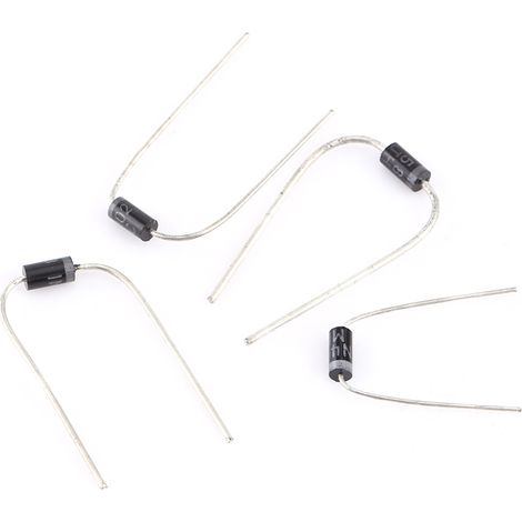 Kit électronique d'assortiment de 200 diodes redresseuses (10 valeurs) : 1N4001 à 1N4007 et 1N5817 à 1N5819, avec boîte. (1/5)
