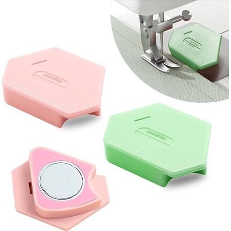 Guida magnetica per cuciture per macchine da cucire, 2 pezzi. Guida magnetica per cuciture con scala integrata per misurazioni precise. Resistente e facile da montare. (1/5)