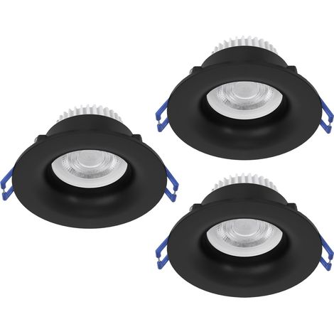 Faretto Incasso Moderno Salabate Alluminio Nero 3 Luci Led 5W 3X540Lm Ip65 (1/4)