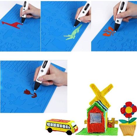 3D-Stiftmodell, 3D-Druckstiftmodell, 3D-Stiftmatte, große Matte (41,5 x 27,5 cm) (1/5)