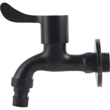 Robinet Exterieur Noir Acier Inoxydable 304 Pour Jardin et Salle de Bains - Robinet Mural à Laver (1/5)