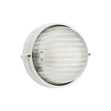 Petit plafonnier ligne industrielle rond blanc E27 (1/4)