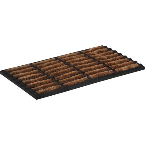 vidaXL Zerbino Rettangolare 45x75 cm in Gomma e Fibra di Cocco