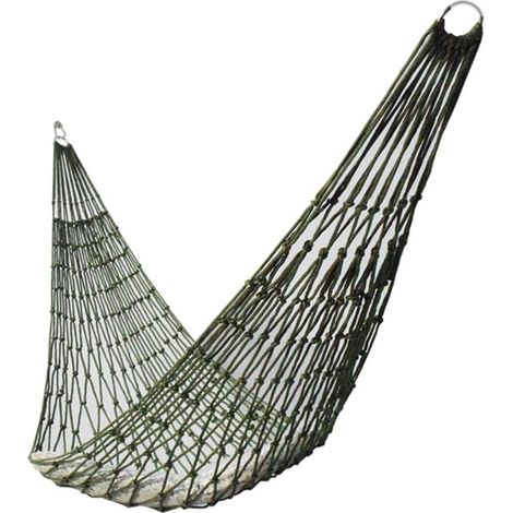Filiyano-Hamac en filet pour une personne, en nylon épais, idéal pour le camping, la randonnée et le jardin. Ce hamac multifonctionnel sert également (1/5)