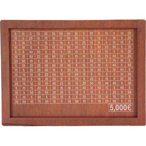 5000-Euro-Spardose im Retro-Stil aus Holz – Sparschwein für alle Altersgruppen – Wohnaccessoire (1/5)