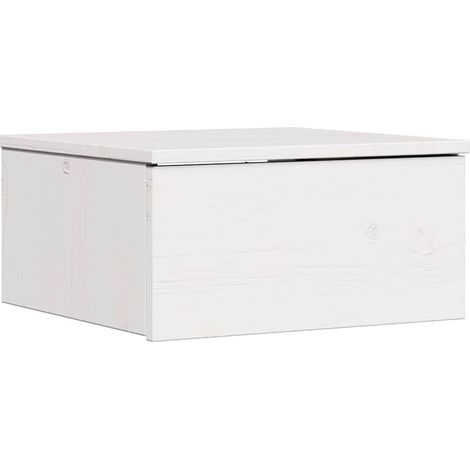 Maison Exclusive - Nachttisch Weiß 37 x 35 x 18,5 cm Massivholz K