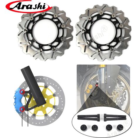 Dischi freno, design completamente flottante CNC, costruzione resistente, neri 298 mm
