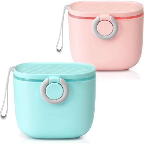 Milchpulverspender, 2 Stück Milchpulverspenderbox Milchpulverspender Tragbarer Babymilchbehälter Aufbewahrungsbox Babynahrungsspender