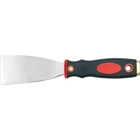 Maler-Spachtel Edelstahl 30 mm mit PVC/Metallgriff