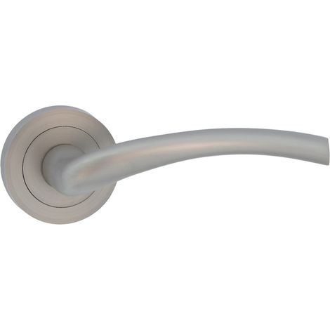 Manilla puerta interior Altur níquel mate aluminio roseta redonda 52mm (1/5)