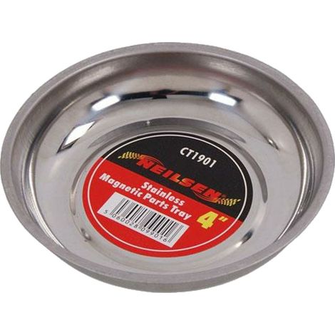 Neilsen 4" Magnetic Stainless Steel Round Dish Tray Holder Storage 100mm