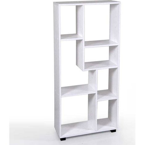 Bibliothèque bureau chambre design chêne 60 x 24 x 127 h (1/2)