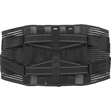 Ceinture de soutien lombaire respirante et réglable avec coussin amovible pour hommes et femmes (taille XL). (1/5)