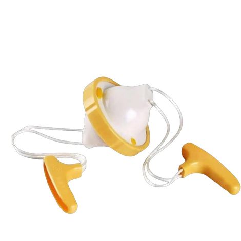 Eiercocker, eierschudder, handmatige eiercodeerder with draad om te trekken, keukengerei, keukengerei voor bruine gouden eieren (geel) (1/5)