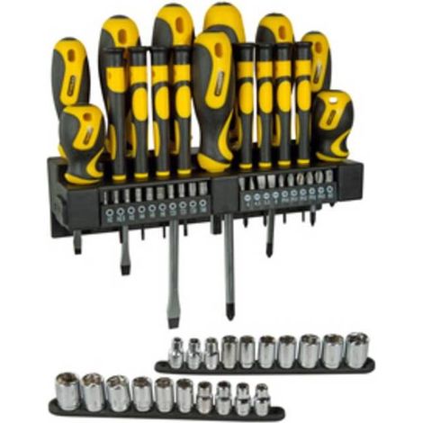 STANLEY SET CACCIAVITI C/INSERTI E BUSSOLE 0.62143 57 PZ