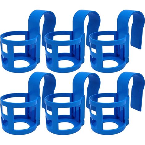 Portabicchieri da piscina, in plastica resistente, facile installazione, 6 pezzi - 1 (1/2)