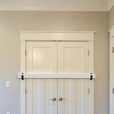 ZYNCUE - Support de refuge porte en bois pour 2 x 4 portes, barre (1/5)