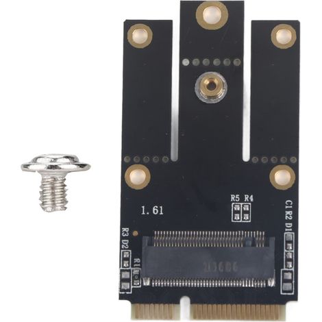 Adaptateur M.2 NGFF vers Mini PCI-E pour Carte Réseau WiFi Bluetooth dans PC Portable (1/5)