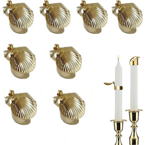 Extincteur automatique pour bougies avec coquillage (lot de 8) (1/5)