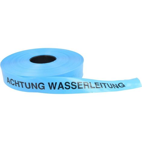 Bande de signalisation bleu, ’’Achtung Wasserleitung’’