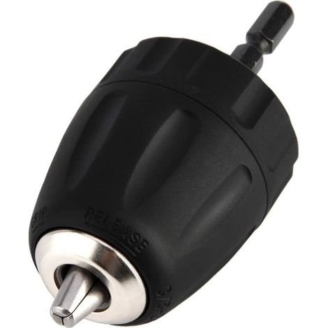 Mandrin,0.8-10mm 3/8"-24unf Mandrin Porte Foret Sans Clé Avec Porte Douille Hexagonale 1/4" Accessoires Pour Perceuse