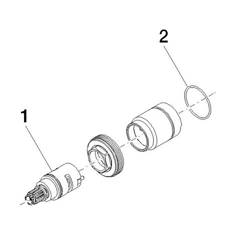 Dornbracht 9090031690190 Pièce supérieure de réglage Ensemble supérieur de tempérage Pièces de rechange