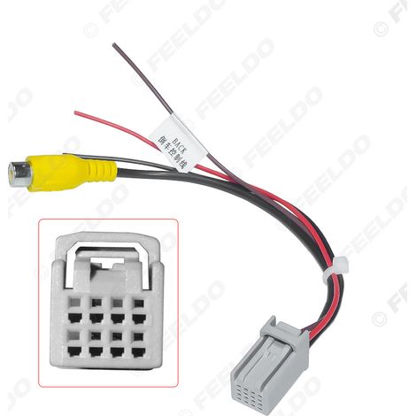 Compatible avec les câbles adaptateurs de caméra de recul Mitsubishi (2014-2020), câble de marche arrière à 8 broches, câble de conversion pour caméra de voiture