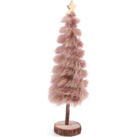Sapin en peluche taupe H. 44 (lot de 3) (1/2)