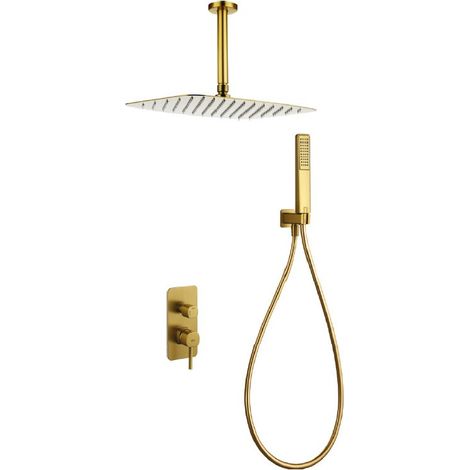 IMEX GPA068/OC TOSCANA-AREZZO Monomando Conjunto Empotrado Oro Cepillado - ref: GPA068/OC (1/2)