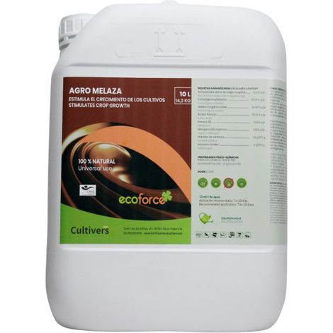 CULTIVERS Melaza de caña para plantas Ecológica 10 L
