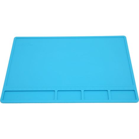 Tapis de soudure en silicone plaque réparation antistatique résistant chaleur avec règle pour électronique (1/5)