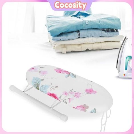 Cocosity table de repassage Mini planche à repasser pliable à manches à manches à manches à deco linge Fleurs Motif de fleurs 1 (1/5)
