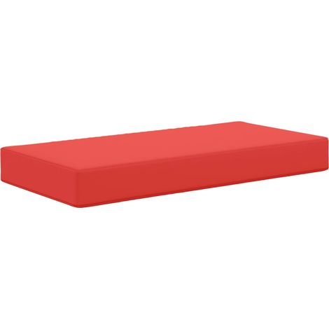 Cojín de asiento de exterior Rojo 80 x 40 x 8 cm 100% Poliéster vidaXL
