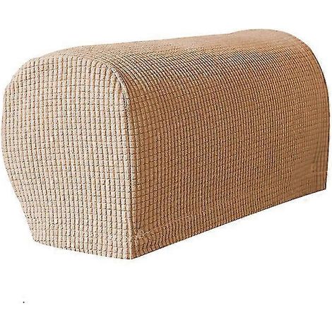 Lot de 2 protège-accoudoirs pour fauteuils et canapés, antidérapants, couleur kaki. (1/2)