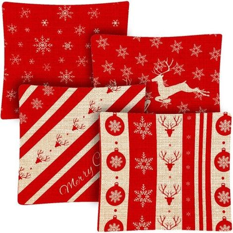 Funda de almohada decorativa 45x45cm - juego de 4 Ruhhy