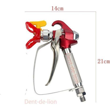 – Pistolet à peinture airless haute pression 248 bars – Buse 517 – 5 filtres inclus – Pour vernis et peintures à dispersion - XS-818 (1/3)