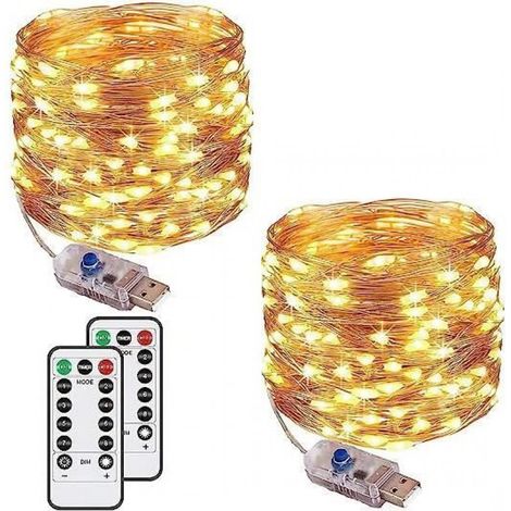 Guirlande Lumineuse - - 100 LED - 10M - 8 Modes - IP65 - Minuterie (1/4)