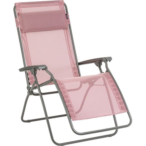 Zero-Gravity-Relaxliege-Garten - RClip - Batyline® Iso - Rosa Cerisier - Lafuma Mobilier (1/5)