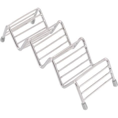 Support à tacos innovant en acier inoxydable 304, plateau support pour crêpes, 3/4 grille, idéal cuisine restaurant (1/5)