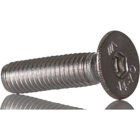 Vis 6 pans à tête fraisée hexagonale, M5 x 20mm, en Acier Inoxydable ( Prix pour Paquet de 200 )