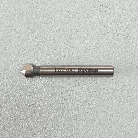 Benman 8,3mm punta svasatore conico a 3 taglianti di hss + cobalto 5% per metallo rame zinco nichel legno e plastica