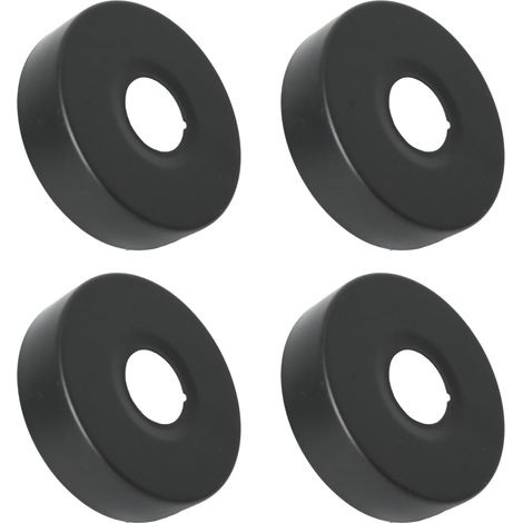 Rosace Mitigeur Douche Acier Inoxydable (3/4) Ø 25 mm x Ø 80 mm x hauteur 19 mm 4pcs, Rosace Robinet, Garniture Pour Robinet De Douche Muraux (4, 80x19mm Noir)