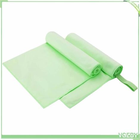 Serviettes de sport - FAFEISY - 42011478 - Vert - 100 x 50 cm - Lot 2, séchage rapide (1/5)