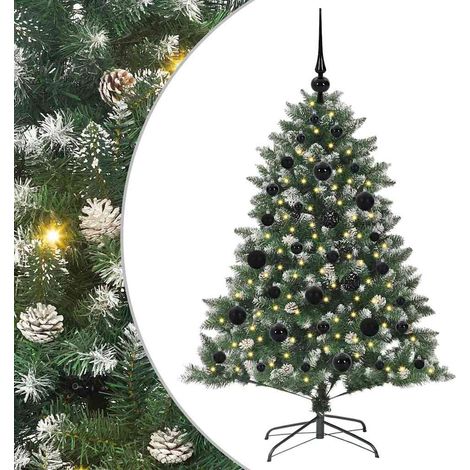 Sapin de Noël artificiel Vert 120 cm PVC, plastique et acier vidaXL (1/5)