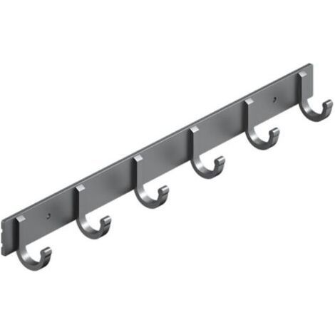Crochets muraux, crochets à serviettes en aluminium robustes pour suspendre manteaux, chapeaux, clés, vêtements, crochets de placard, support mural pour cuisine, salle de bain, bureau (1/5)