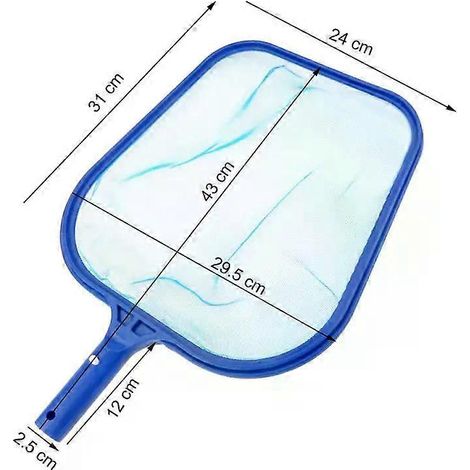 Râteau à feuilles, sac profond, épuisette de piscine, skimmer de spa, filet de piscine, accessoires de nettoyage, Type B (1/5)