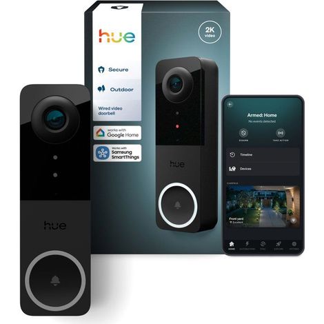 Verdrahtete Video-Türklingel - Philips Hue - Verdrahtet - 2K - Gegensprechfunktion - Außenbereich (1/5)
